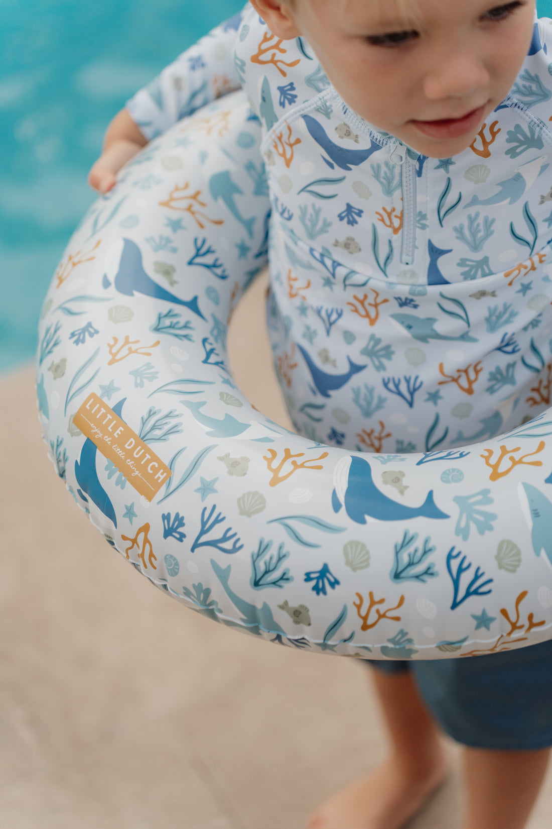 Little Dutch Swim Ring - Ocean Dreams Blue