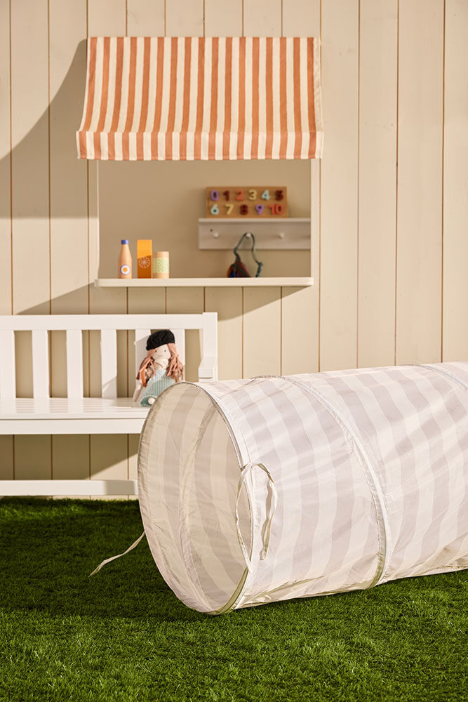 Kids Concept Grey Stripe Tunnel
