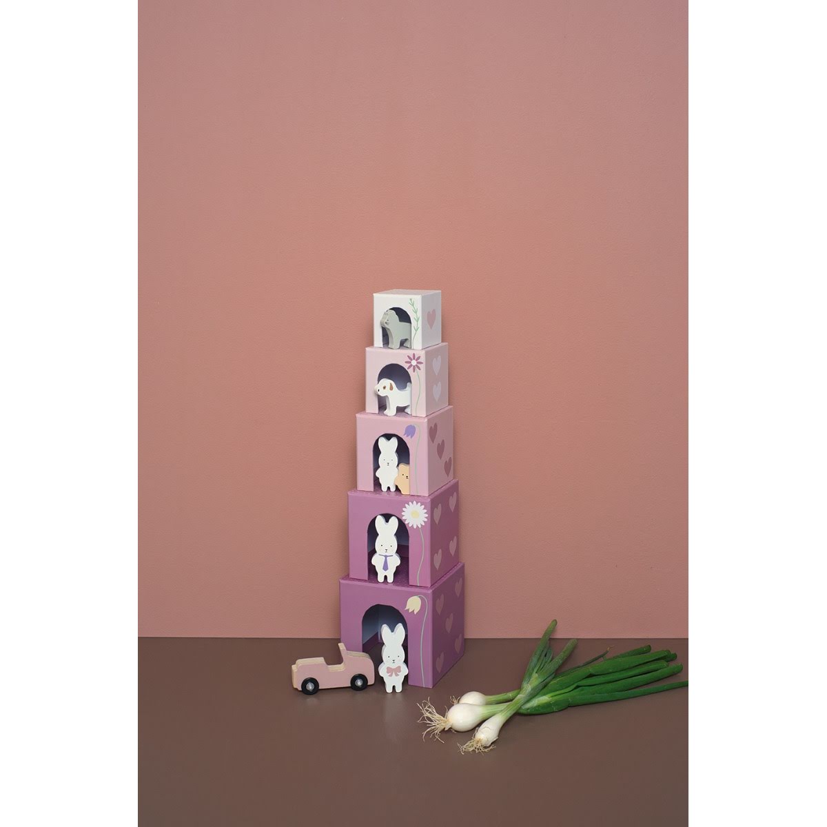 JaBaDaBaDo Stacking cubes - Bunny family 1-5