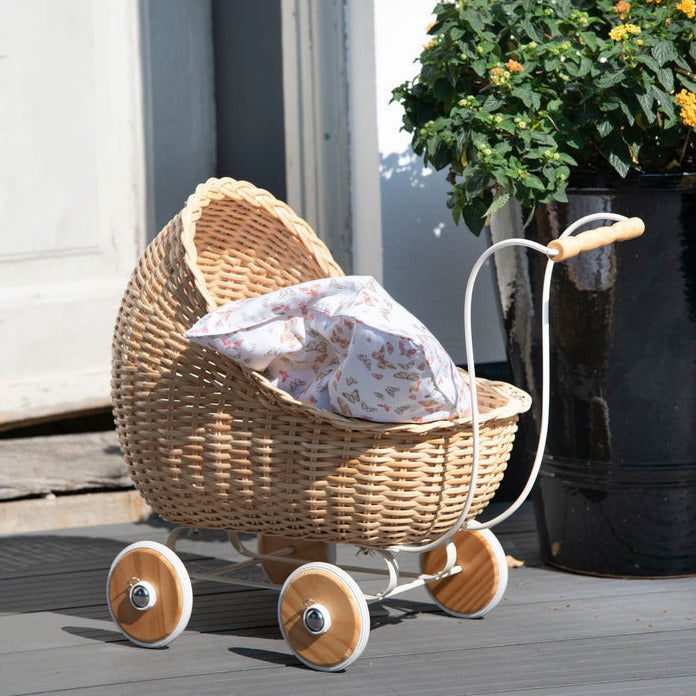 SmallStuff Wicker Stroller - Nature