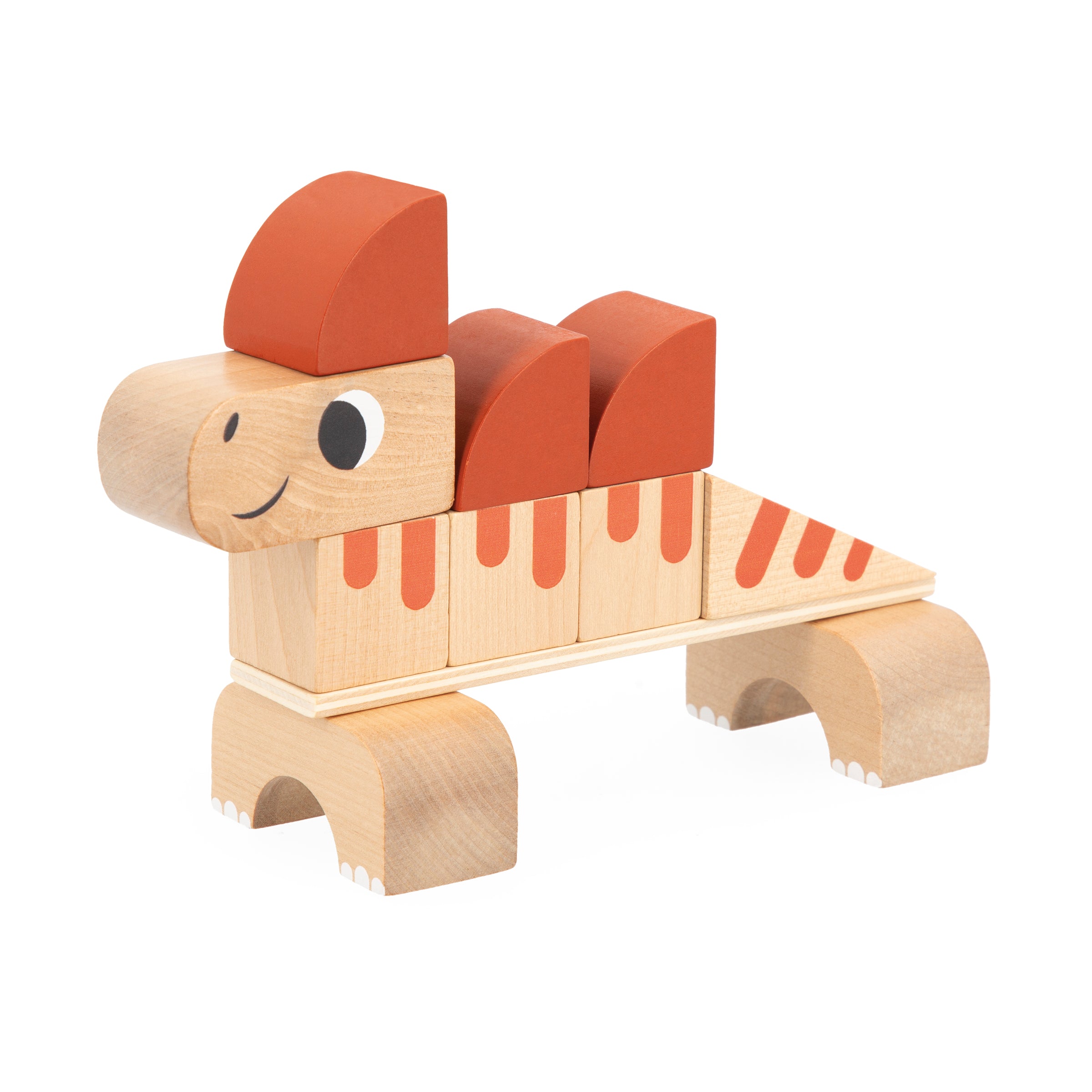 Janod Dino Cubikosaurus, Dinosaurs To Build Stacking Blocks