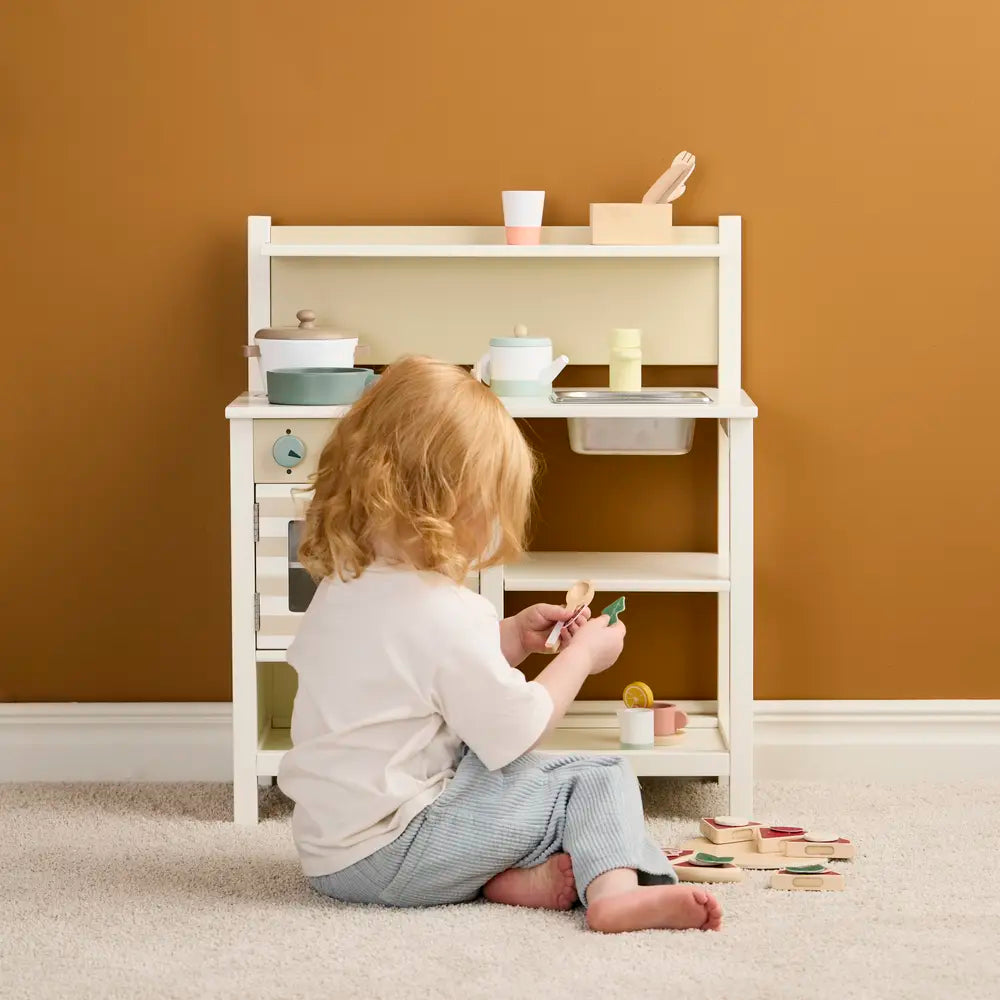 Kids Concept Kitchen White/Natural - New
