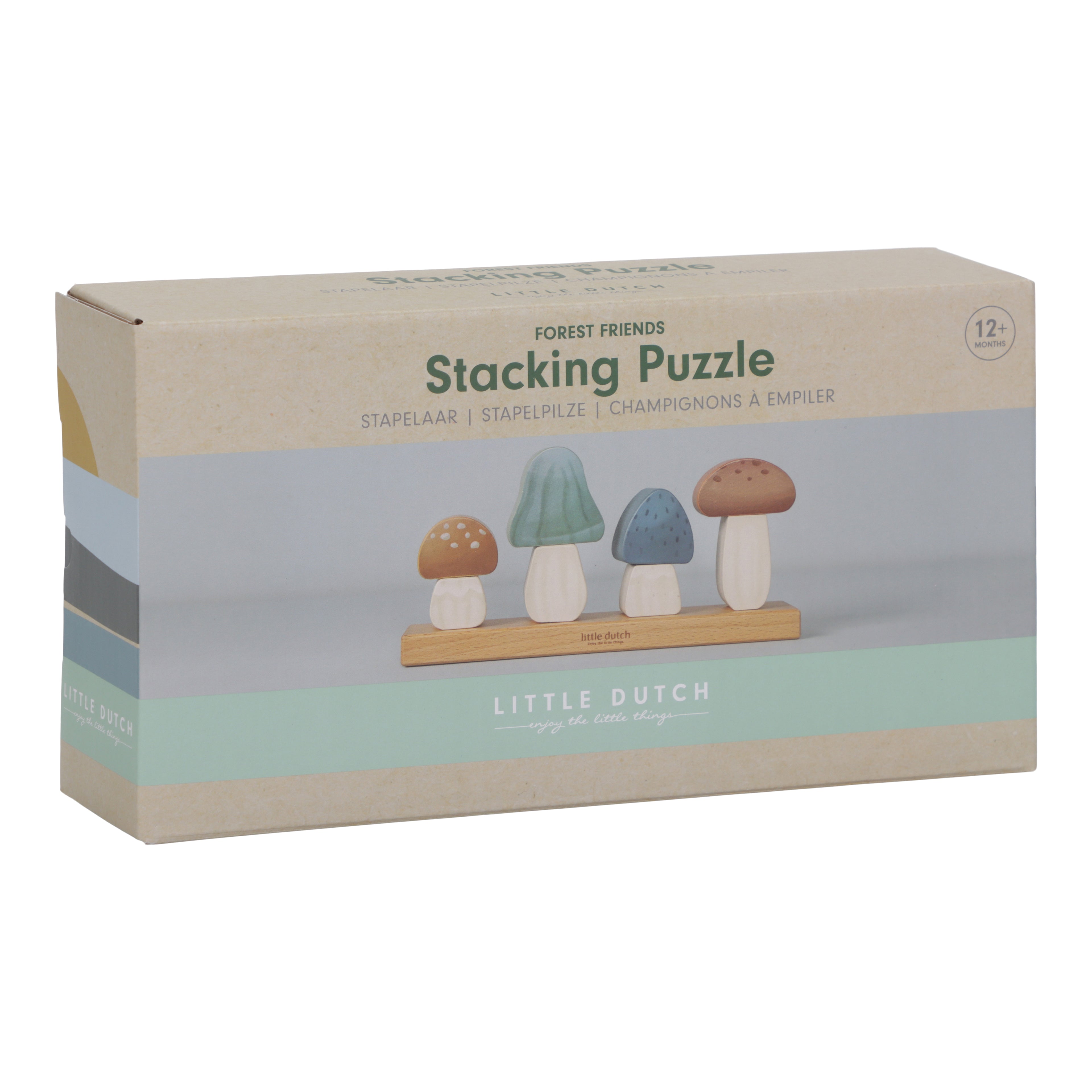 Little Dutch Stacking Puzzle Mushrooms - Forest Friends