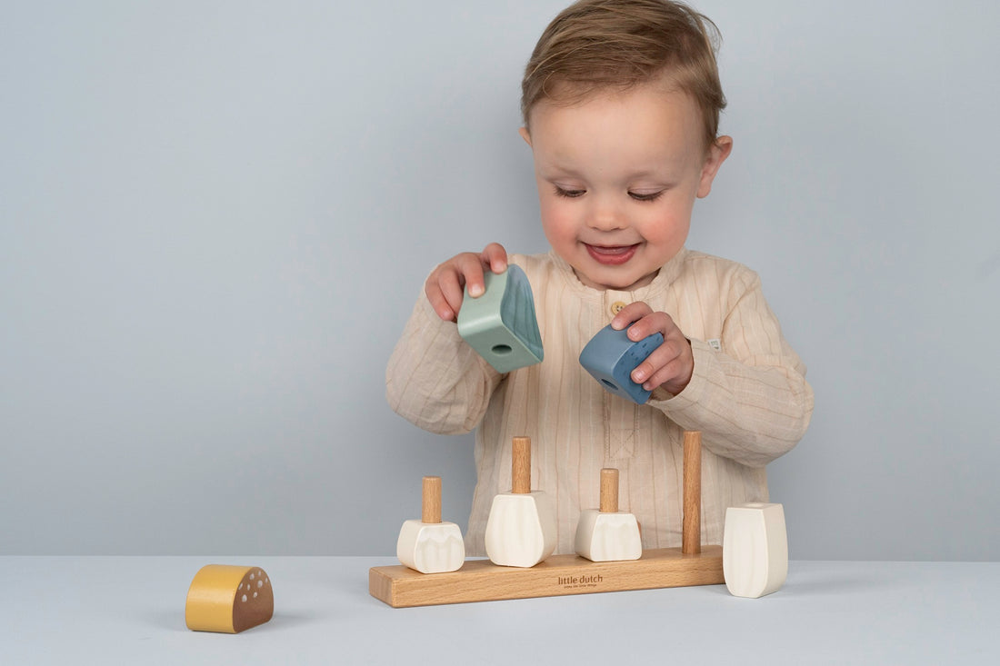 Little Dutch Stacking Puzzle Mushrooms - Forest Friends