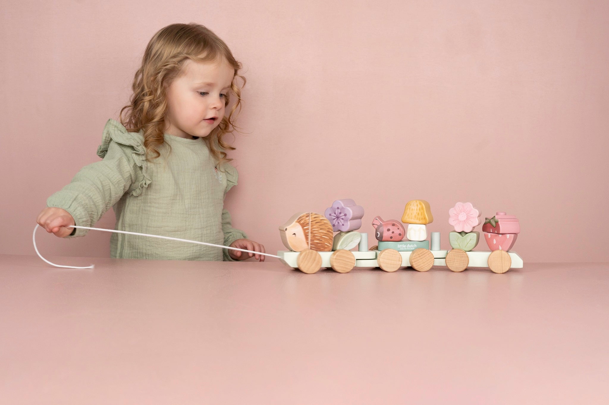 Little Dutch Stacking Train Hedgehog - Fairy Garden