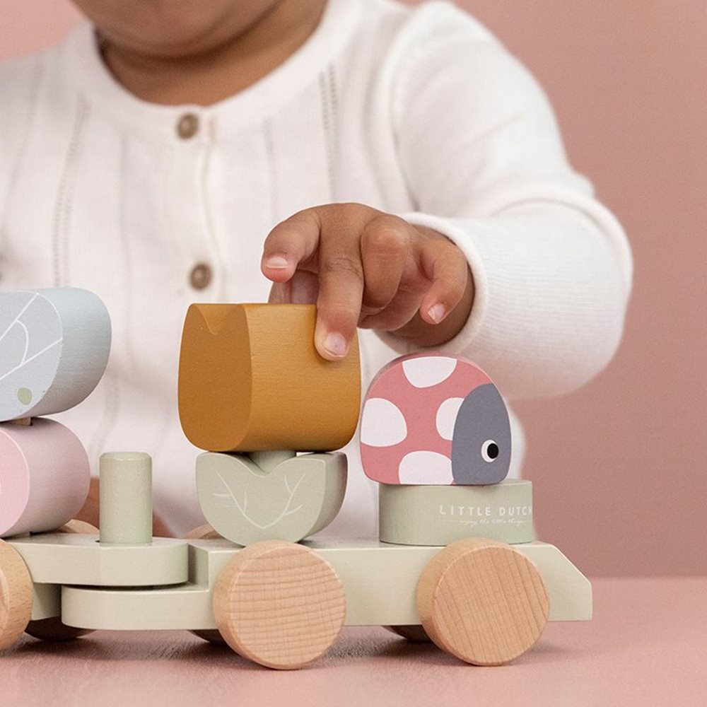 Little Dutch Stacking Train - Flowers and Butterflies