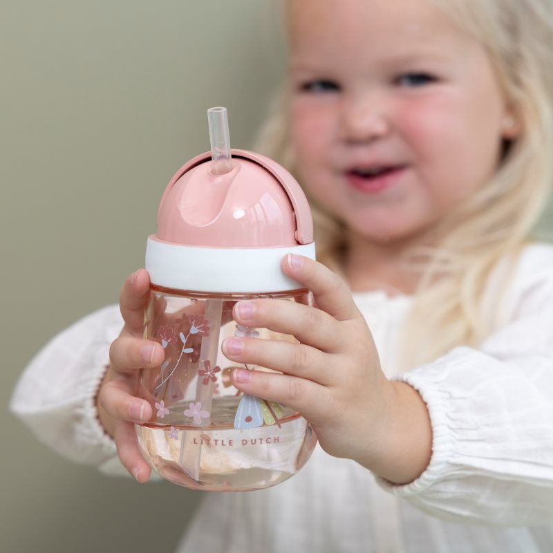 Little Dutch Straw Cup Flowers & Butterflies