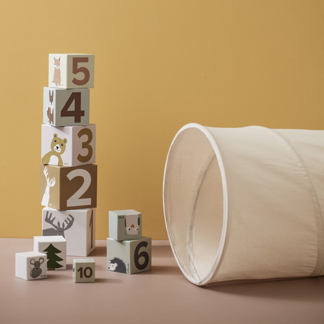 Kids Concept Premium Off White Canvas Tunnel (Cotton)