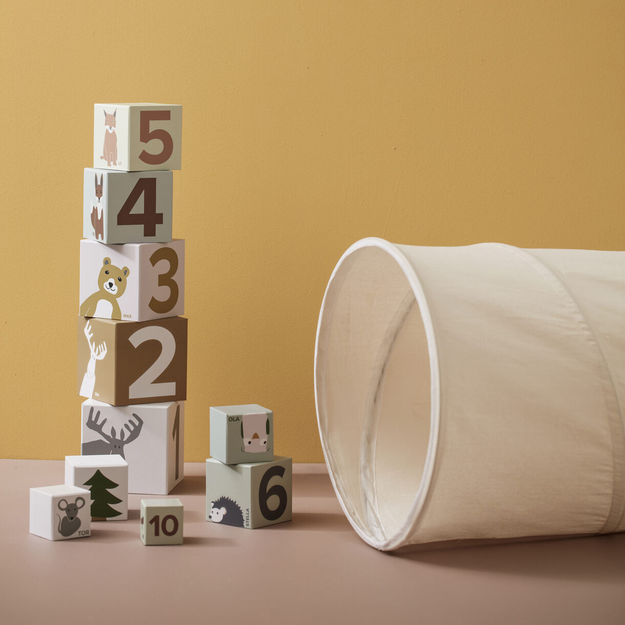 Kids Concept Premium Off White Canvas Tunnel (Cotton)