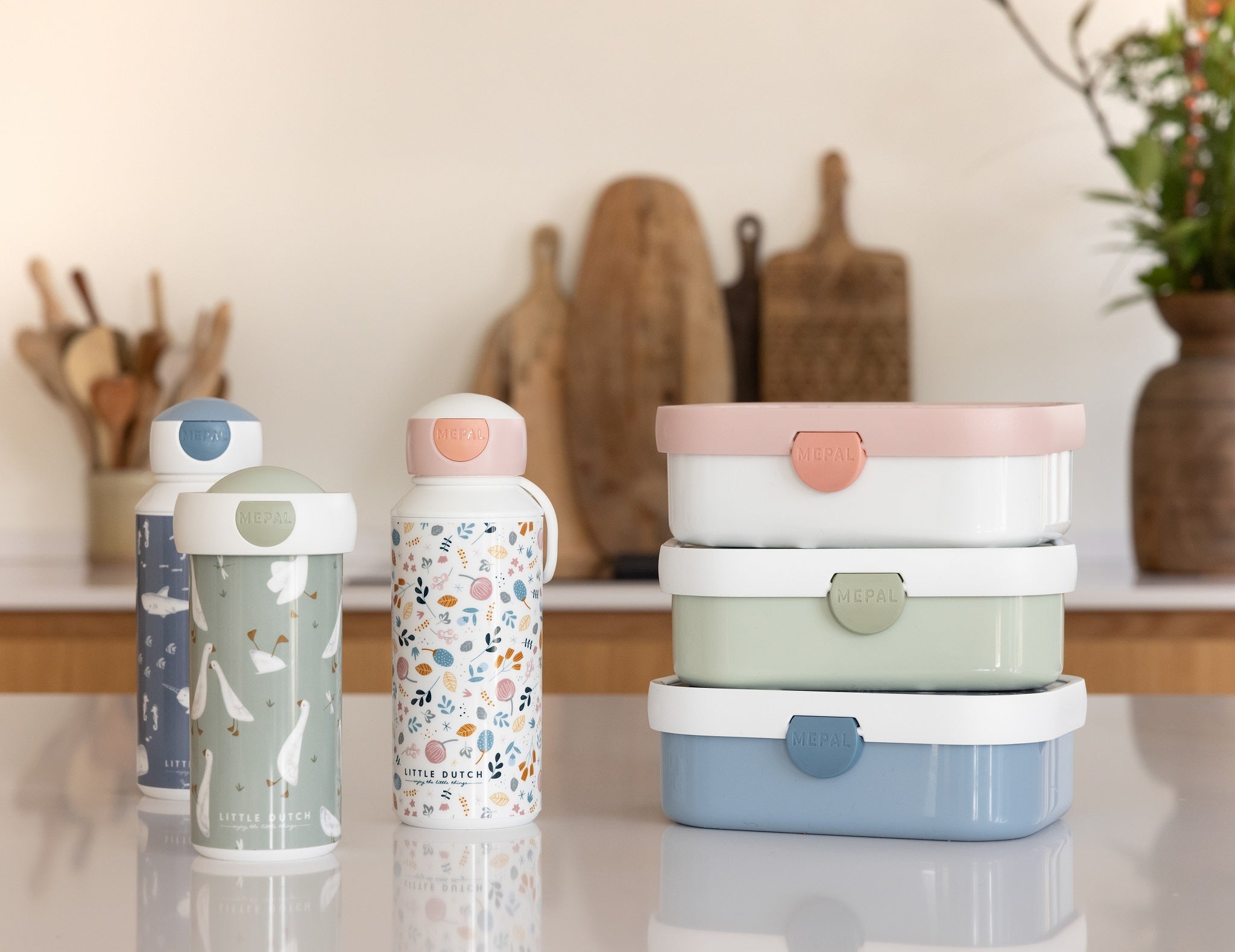 Little Dutch Drinking Bottle - Spring Flowers (Pop Up Lid)