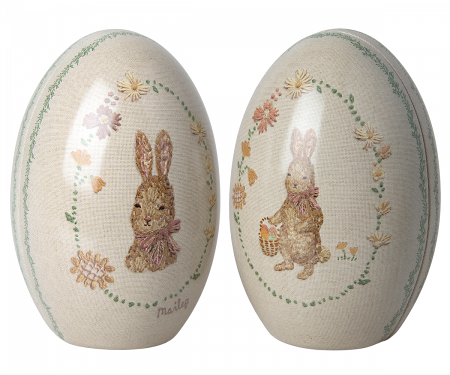 Maileg Metal Easter Egg Set of 2 - Rose