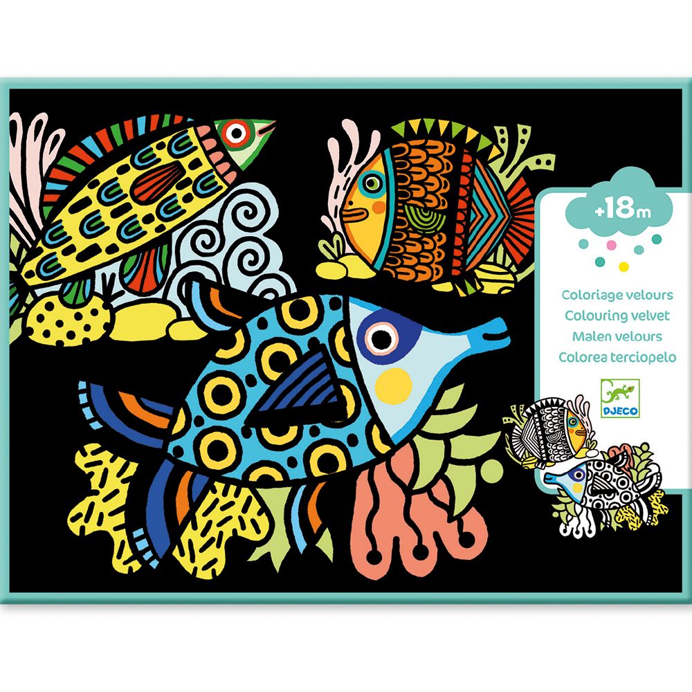 Colouring Velvet - Pretty Fishes
