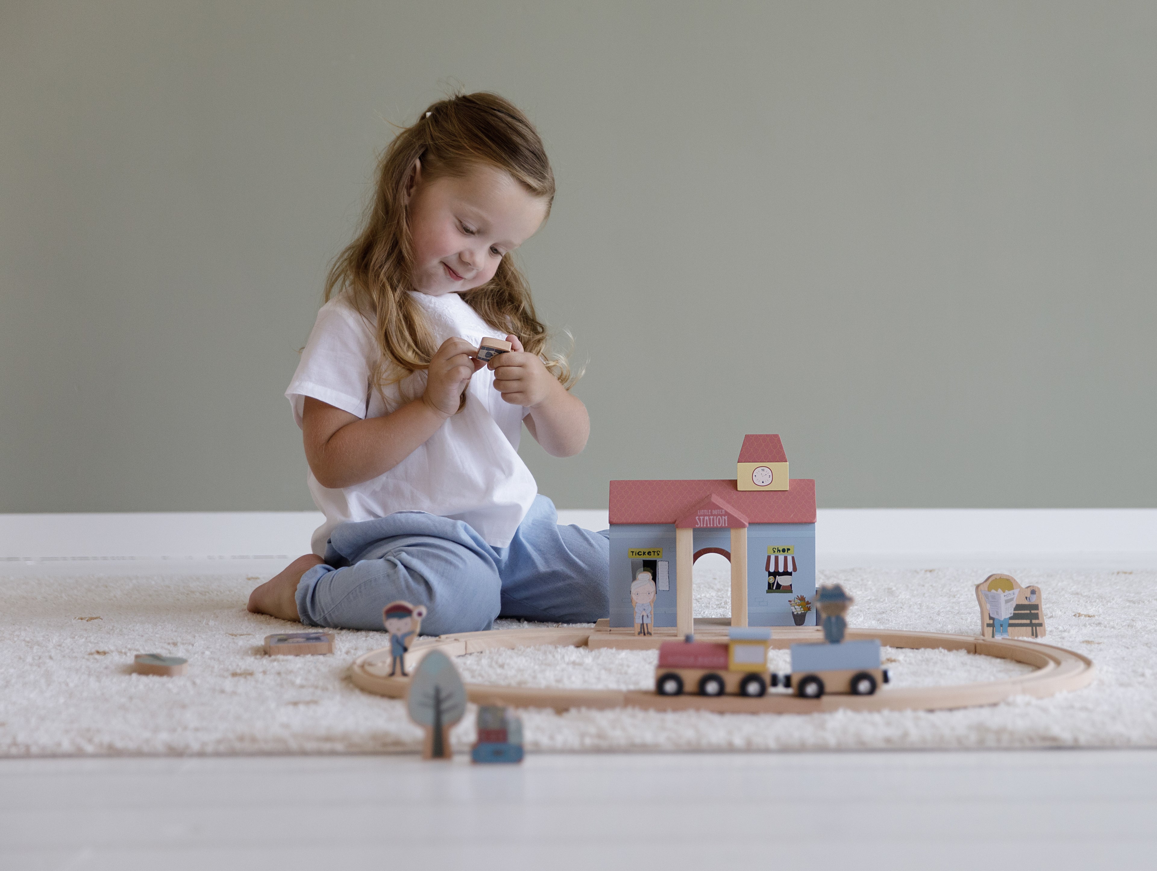 Little Dutch Station- (can be used as standalone toy or as part of the XL Railway set)