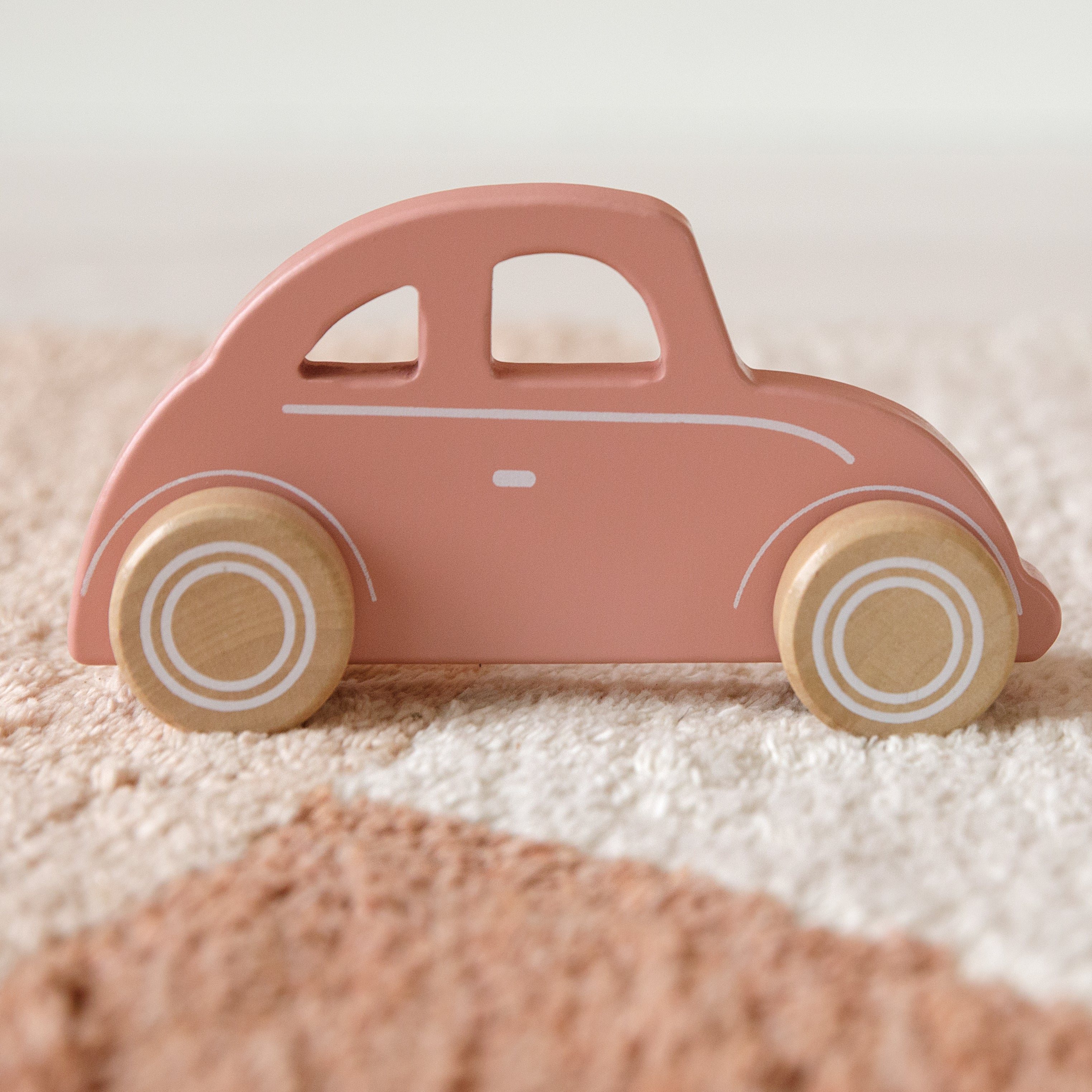 Wooden Car Pink