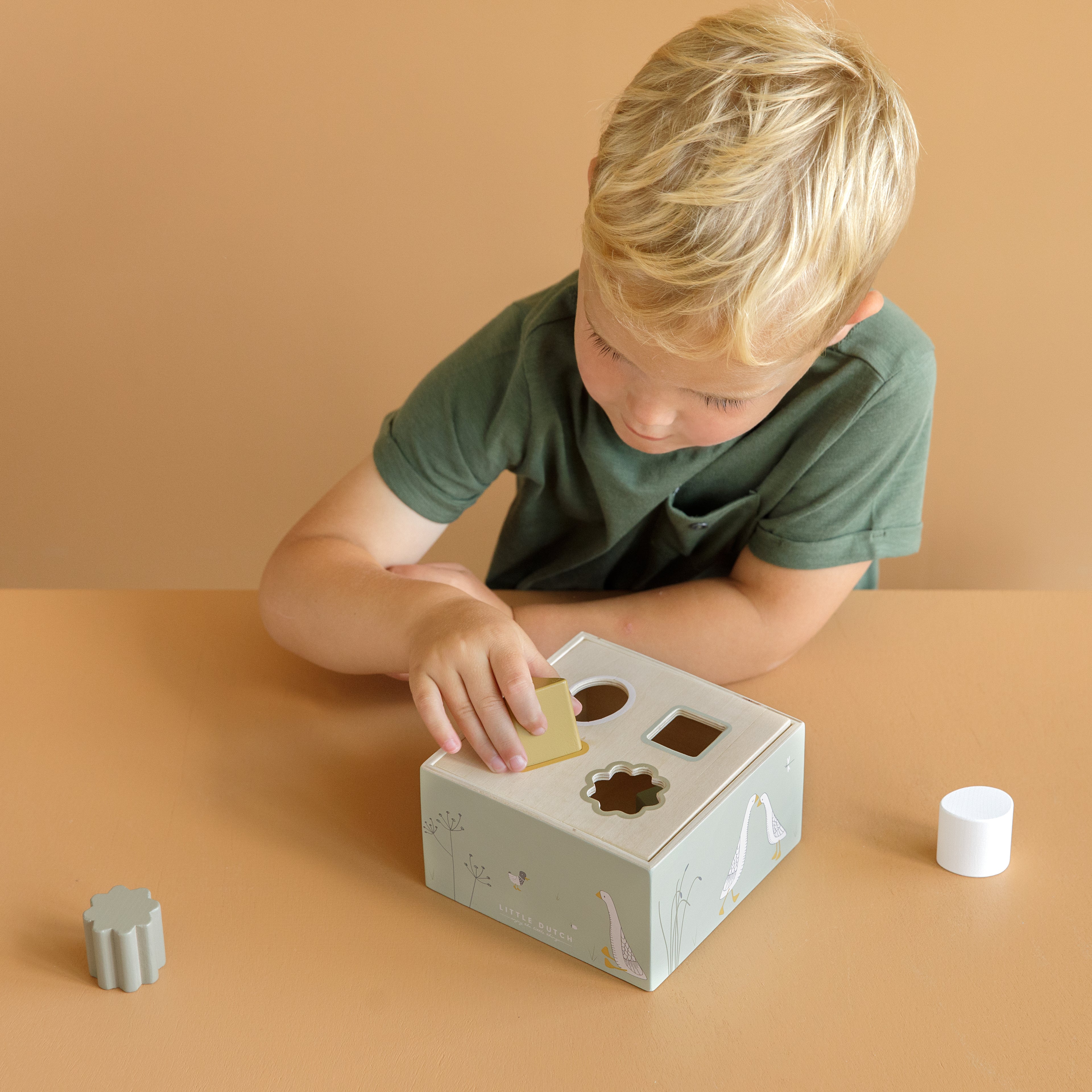 Wooden Shape Sorter - Little Goose