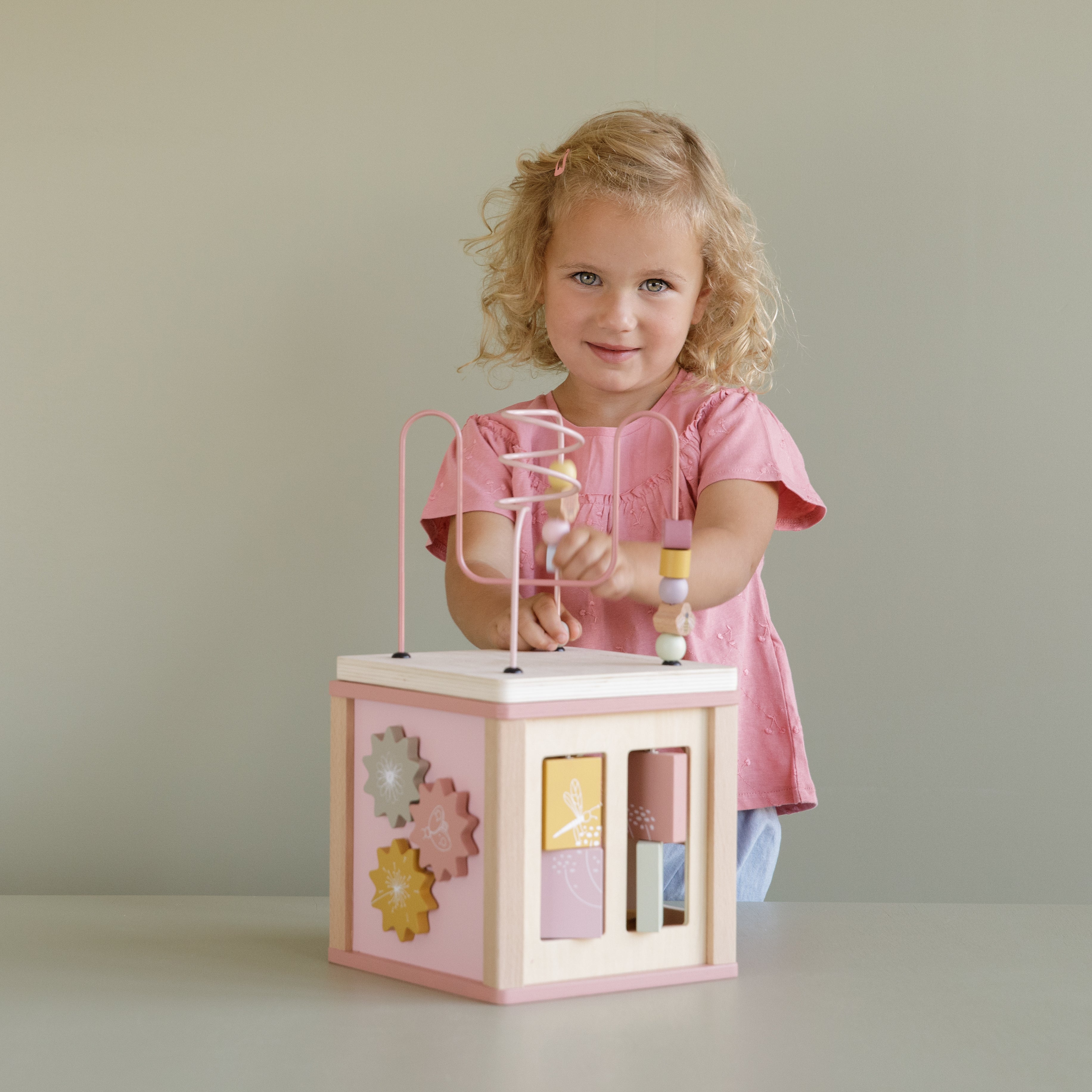 Activity Cube - Wild Flowers Pink