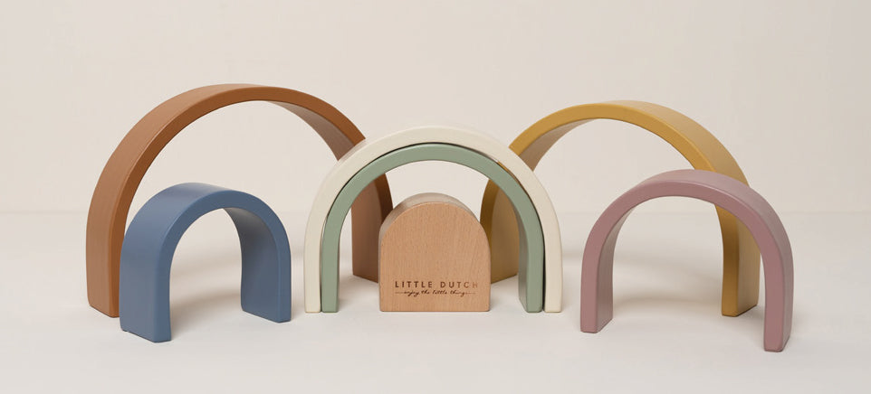 Little Dutch Wooden Rainbow - Vintage