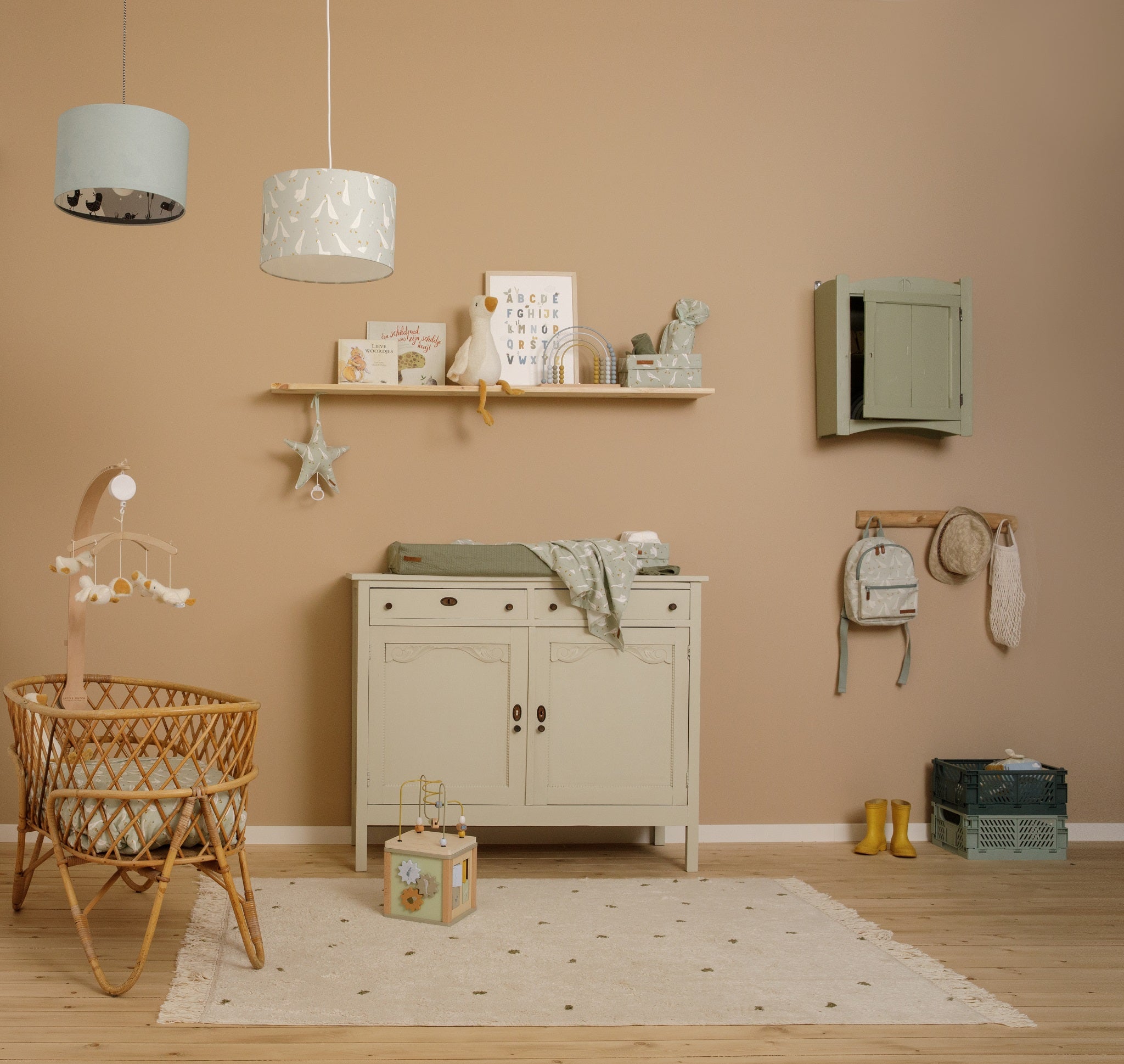 Little Dutch Fitted bassinet sheet - little goose