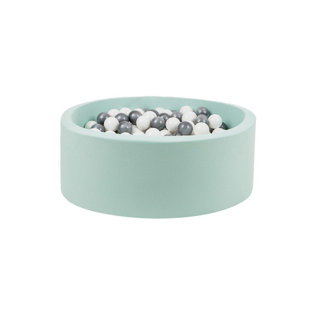 Larisa & Pumpkin Mint Ball Pit - Silver/White Balls