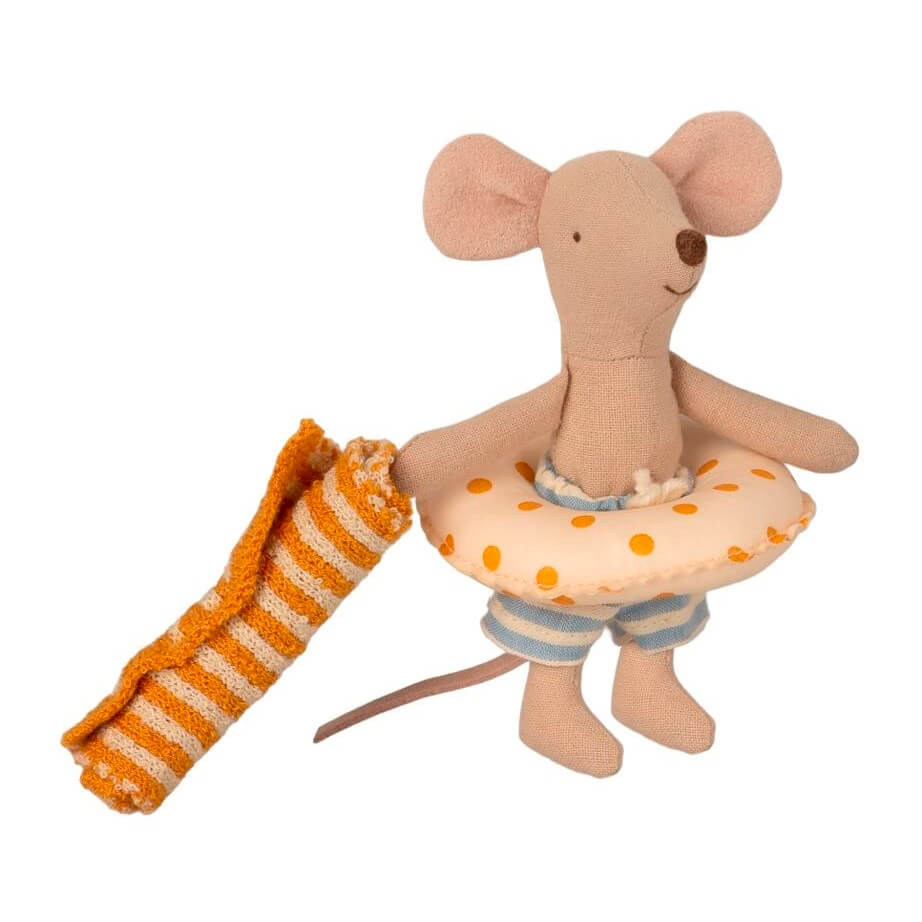 Maileg Beach Mice, Little Brother in Beach Cabin