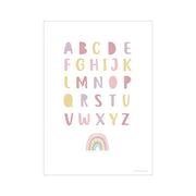 Little Dutch Poster Rainbow Alphabet - Pink (A3)
