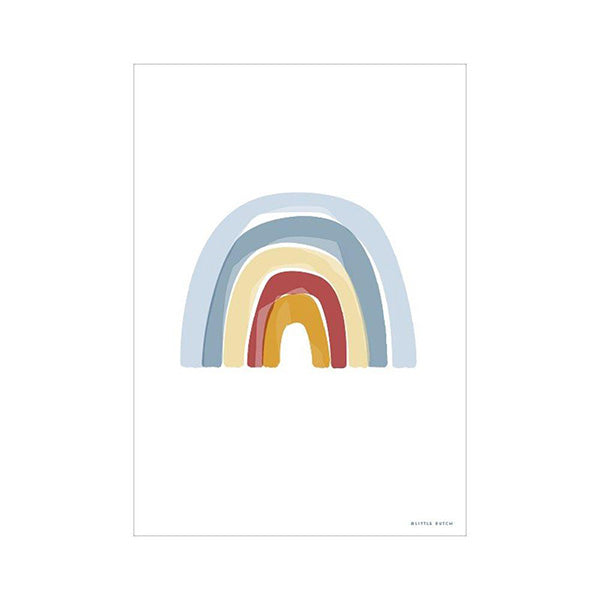 Little Dutch Poster Rainbow Alphabet - Blue (A3)