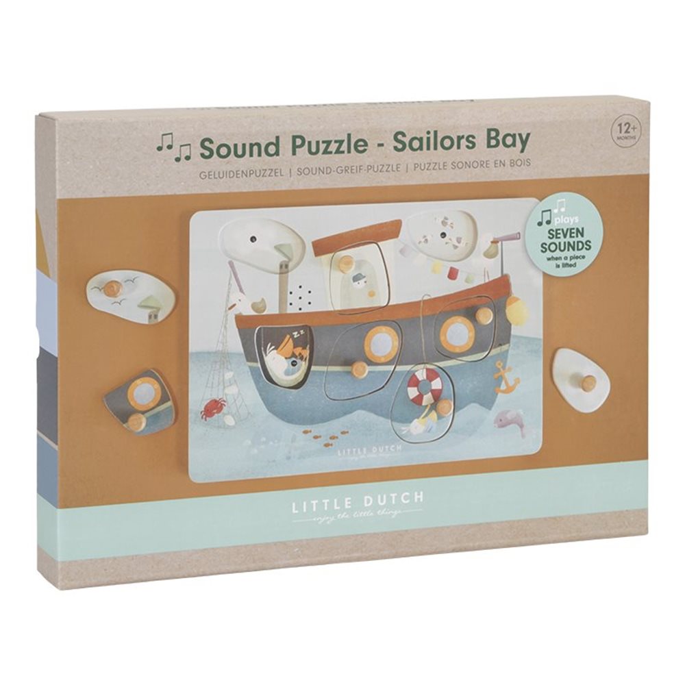 Little Dutch Wooden Sound Puzzle - Sailors Bay