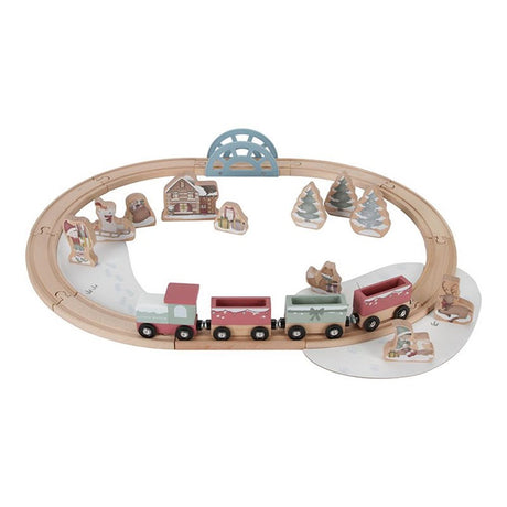 NEW Little Dutch Christmas Wooden train track