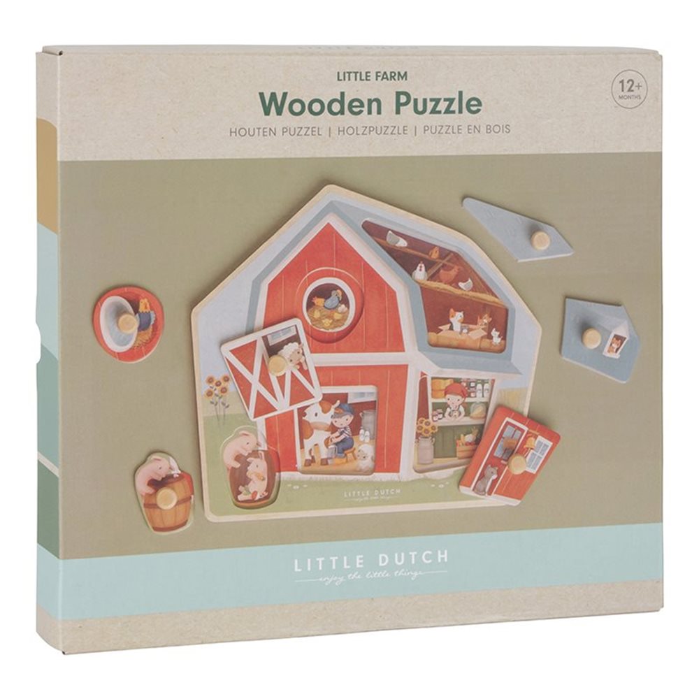 NEW Little Dutch Wooden Puzzle - Little Farm