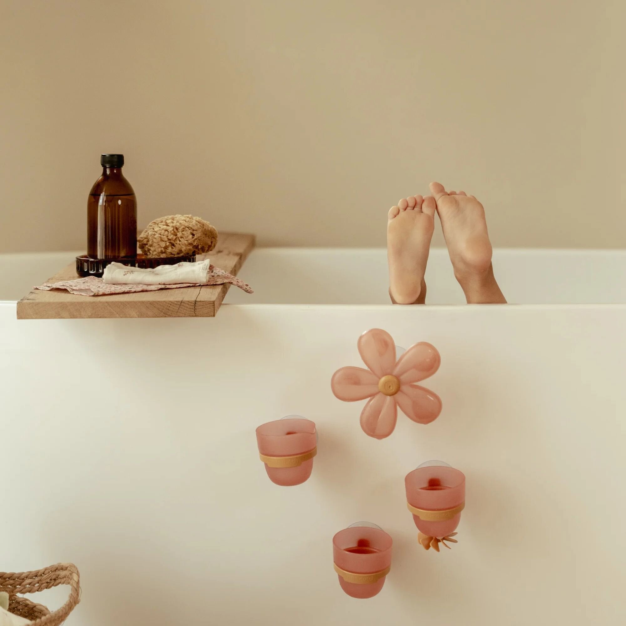 Little Dutch Bath Wall Cups - Pink