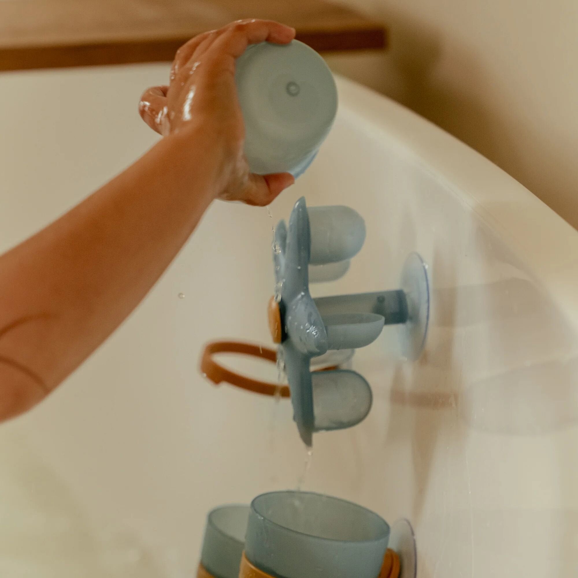 Little Dutch Bath Wall Cups - Blue