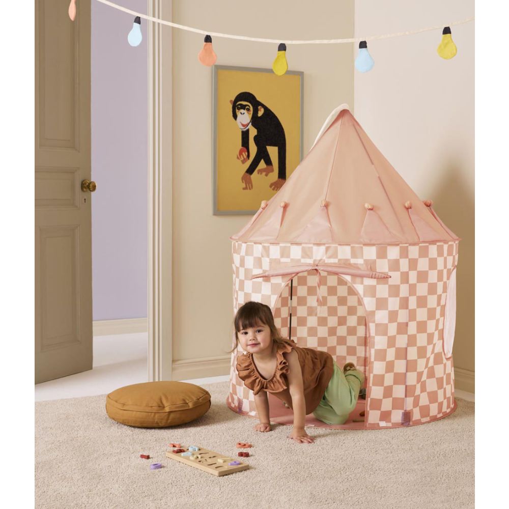 Kids Concept Check Play Tent Apricot