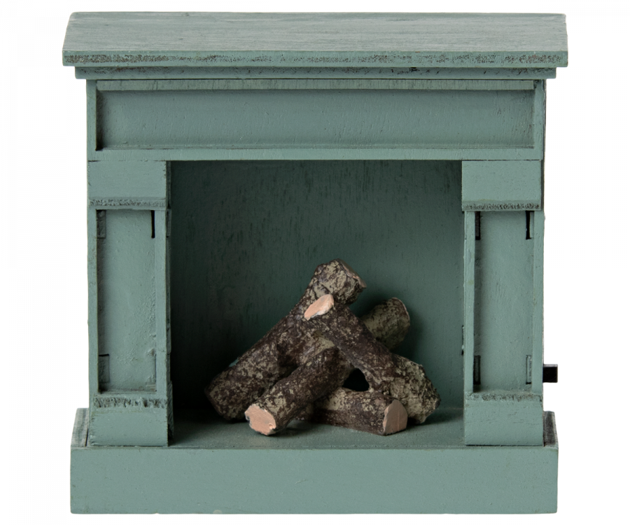 Maileg Miniature fireplace  - Vintage Blue