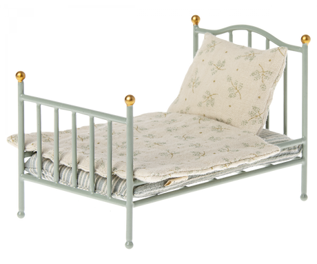 NEW Maileg Vintage bed, Mouse - Mint