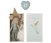 Maileg Tooth fairy mouse in matchbox - Blue