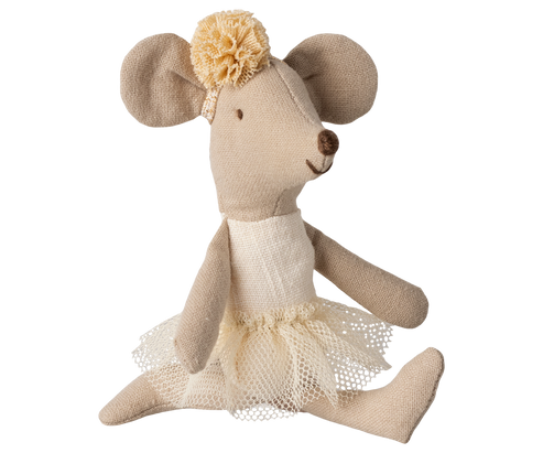 Maileg Ballerina Mouse Little Sister - Off White (New 2025)