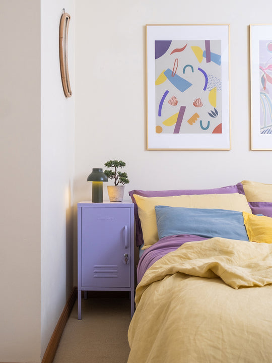 The Shorty in Lilac to the Left