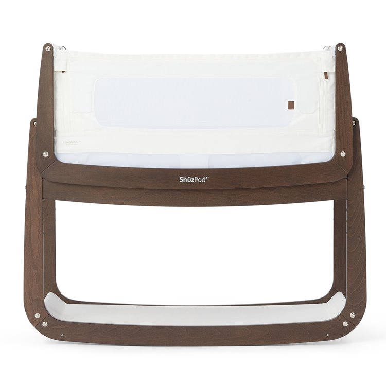 SnuzPod4 Bedside Crib, Ebony - The Natural Edit