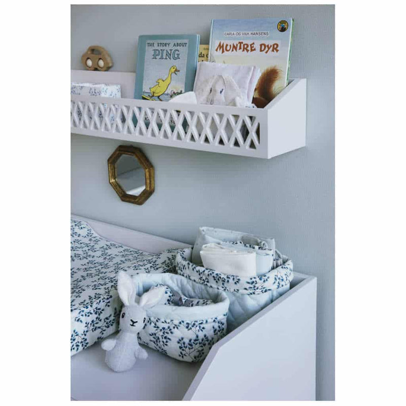 Muslin Cloth 3-pack - Mix Fiori, Petroleum, Creme White