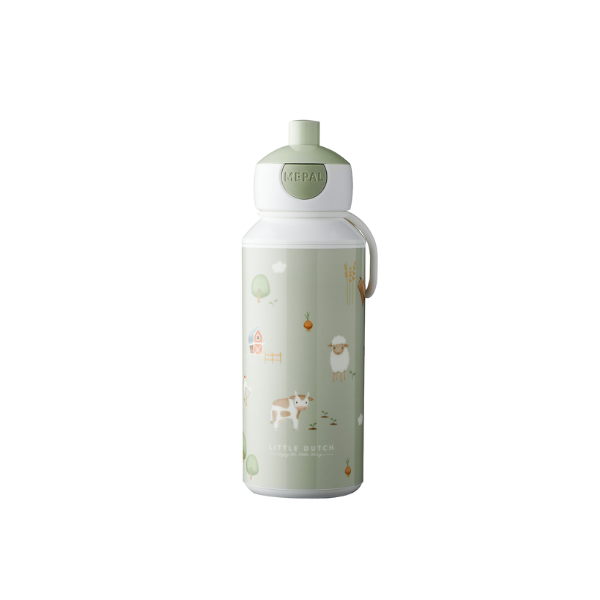 Little Dutch Drinking Bottle -Little Farm (Pop Up Lid)