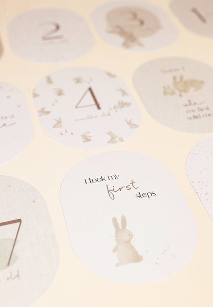 Little Dutch Baby Milestone cards - Baby Bunny