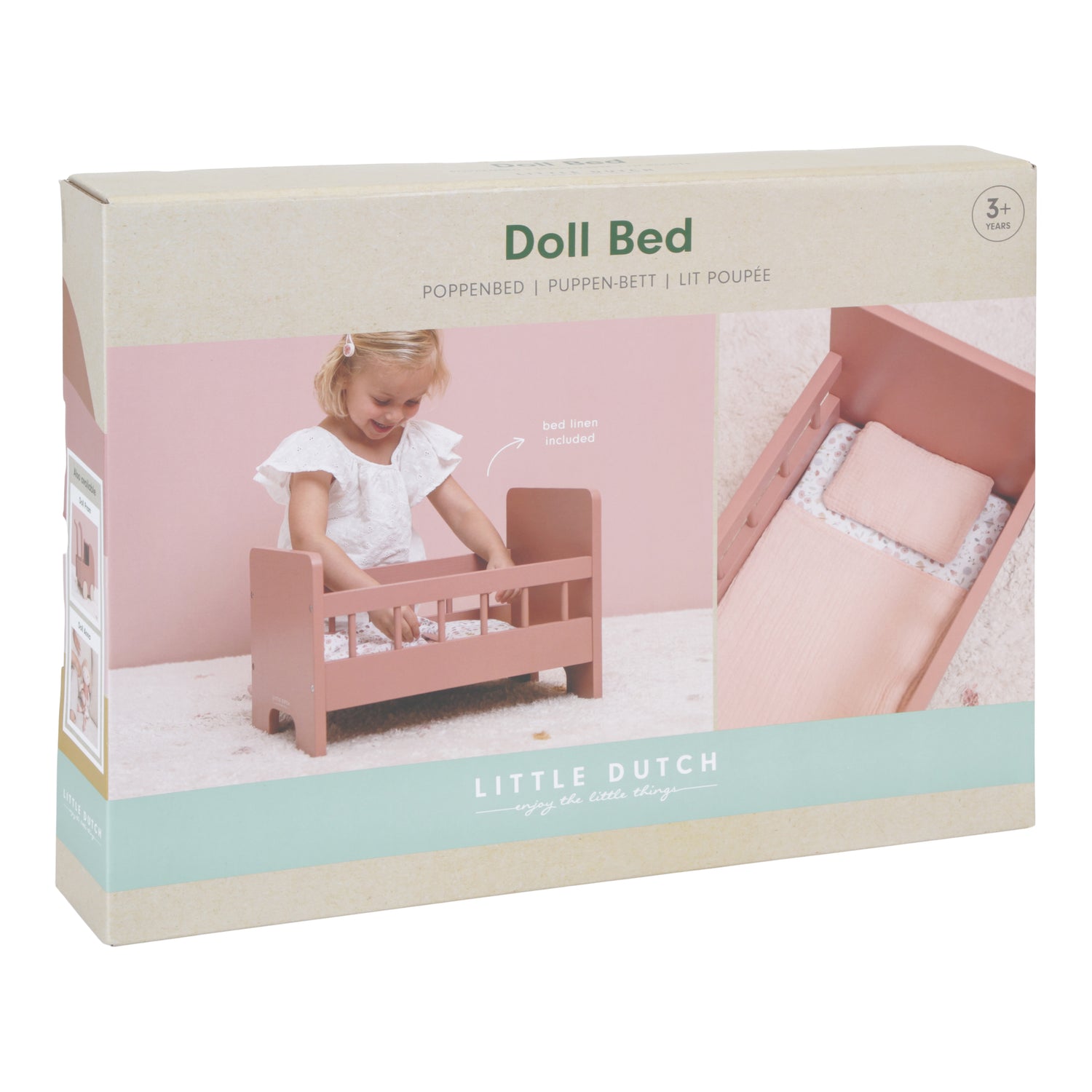 Little Dutch Wooden Doll Bed