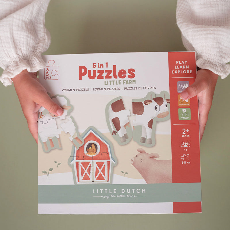 Little Dutch 6-in-1 Puzzle - Little Farm