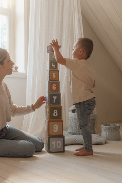 Little Dutch Cardboard Building Blocks -Forest Friends