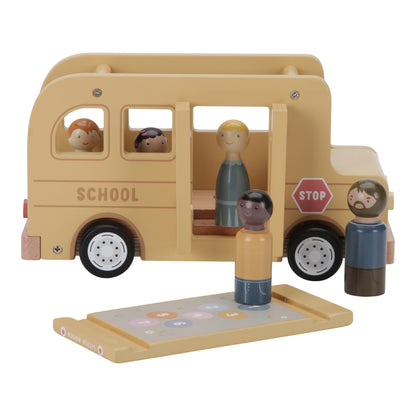 Little Dutch Wooden School Bus with Figures