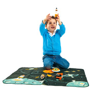 Space Adventure Space Playmat with Wooden Toys