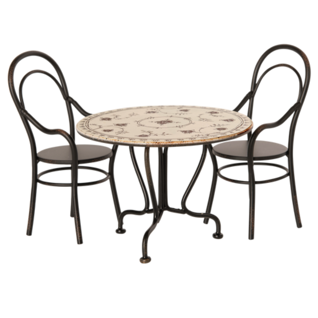 Maileg Dining table - Set with 2 chairs