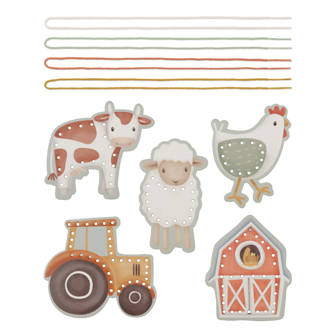 Little Dutch Lacing Cards - Little Farm