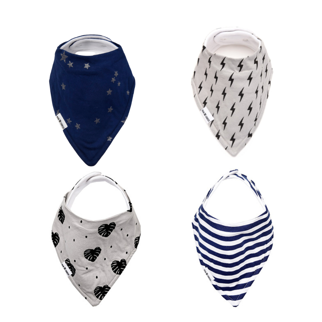 Baby Bibs Mystery Bundle- 4 Bibs (Neutrals)