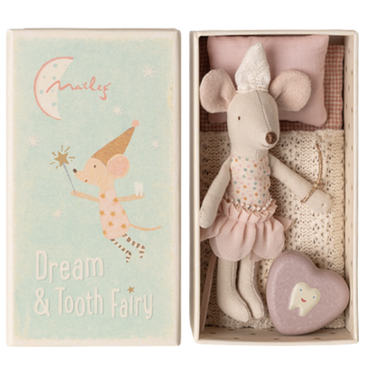 Maileg Tooth fairy mouse in Matchbox - Little Sister